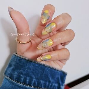 Elegant Rainbow nails -press on nails-handmade gift